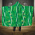 Hawaii Maile Lei Hooded Blanket With Green Monstera Pattern