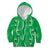 Hawaii Maile Lei Kid Hoodie With Green Monstera Pattern