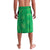 Hawaii Maile Lei Lavalava With Green Monstera Pattern