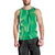 Hawaii Maile Lei Men Tank Top With Green Monstera Pattern