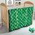 Hawaii Maile Lei Quilt With Green Monstera Pattern