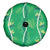 Hawaii Maile Lei Spare Tire Cover With Green Monstera Pattern