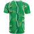 Hawaii Maile Lei T Shirt With Green Monstera Pattern