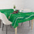 Hawaii Maile Lei Tablecloth With Green Monstera Pattern