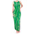 Hawaii Maile Lei Tank Maxi Dress With Green Monstera Pattern