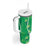 Hawaii Maile Lei Tumbler With Handle With Green Monstera Pattern