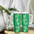 Hawaii Maile Lei Tumbler With Handle With Green Monstera Pattern