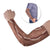 Hawaii Maile Lei Arm Sleeves With Brown Monstera Pattern - Polynesian Pride