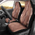 Hawaii Maile Lei Car Seat Cover With Brown Monstera Pattern