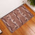 Hawaii Maile Lei Rubber Doormat With Brown Monstera Pattern