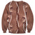 Hawaii Maile Lei Sweatshirt With Brown Monstera Pattern