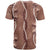 Hawaii Maile Lei T Shirt With Brown Monstera Pattern