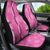 Hawaii Maile Lei Car Seat Cover With Pink Monstera Pattern