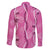 Hawaii Maile Lei Family Matching Short Sleeve Bodycon Dress and Hawaiian Shirt With Pink Monstera Pattern