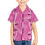 Hawaii Maile Lei Family Matching Tank Maxi Dress and Hawaiian Shirt With Pink Monstera Pattern