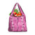 Hawaii Maile Lei Grocery Bag With Pink Monstera Pattern