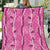 Hawaii Maile Lei Quilt With Pink Monstera Pattern