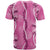 Hawaii Maile Lei T Shirt With Pink Monstera Pattern