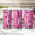 Hawaii Maile Lei Tumbler Cup With Pink Monstera Pattern