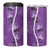 Hawaii Maile Lei 4 in 1 Can Cooler Tumbler With Violet Monstera Pattern