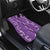 Hawaii Maile Lei Car Mats With Violet Monstera Pattern