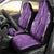 Hawaii Maile Lei Car Seat Cover With Violet Monstera Pattern