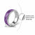 Hawaii Maile Lei Classic Ring With Violet Monstera Pattern - Polynesian Pride