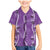 Hawaii Maile Lei Family Matching Mermaid Dress and Hawaiian Shirt With Violet Monstera Pattern