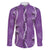 Hawaii Maile Lei Family Matching Short Sleeve Bodycon Dress and Hawaiian Shirt With Violet Monstera Pattern