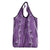 Hawaii Maile Lei Grocery Bag With Violet Monstera Pattern