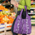 Hawaii Maile Lei Grocery Bag With Violet Monstera Pattern