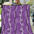 Hawaii Maile Lei Quilt With Violet Monstera Pattern