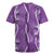 Hawaii Maile Lei Rugby Jersey With Violet Monstera Pattern