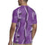 Hawaii Maile Lei Rugby Jersey With Violet Monstera Pattern