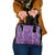 Hawaii Maile Lei Shoulder Handbag With Violet Monstera Pattern