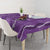 Hawaii Maile Lei Tablecloth With Violet Monstera Pattern