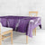 Hawaii Maile Lei Tablecloth With Violet Monstera Pattern