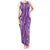 Hawaii Maile Lei Tank Maxi Dress With Violet Monstera Pattern