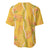 Hawaii Maile Lei Baseball Jersey With Yellow Monstera Pattern