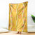 Hawaii Maile Lei Blanket With Yellow Monstera Pattern