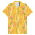 Hawaii Maile Lei Family Matching Short Sleeve Bodycon Dress and Hawaiian Shirt With Yellow Monstera Pattern
