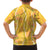 Hawaii Maile Lei Family Matching Tank Maxi Dress and Hawaiian Shirt With Yellow Monstera Pattern