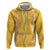 Hawaii Maile Lei Hoodie With Yellow Monstera Pattern