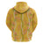 Hawaii Maile Lei Hoodie With Yellow Monstera Pattern