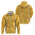 Hawaii Maile Lei Hoodie With Yellow Monstera Pattern