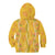 Hawaii Maile Lei Kid Hoodie With Yellow Monstera Pattern