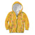 Hawaii Maile Lei Kid Hoodie With Yellow Monstera Pattern