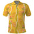 Hawaii Maile Lei Polo Shirt With Yellow Monstera Pattern