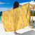 Hawaii Maile Lei Sarong With Yellow Monstera Pattern