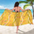 Hawaii Maile Lei Sarong With Yellow Monstera Pattern